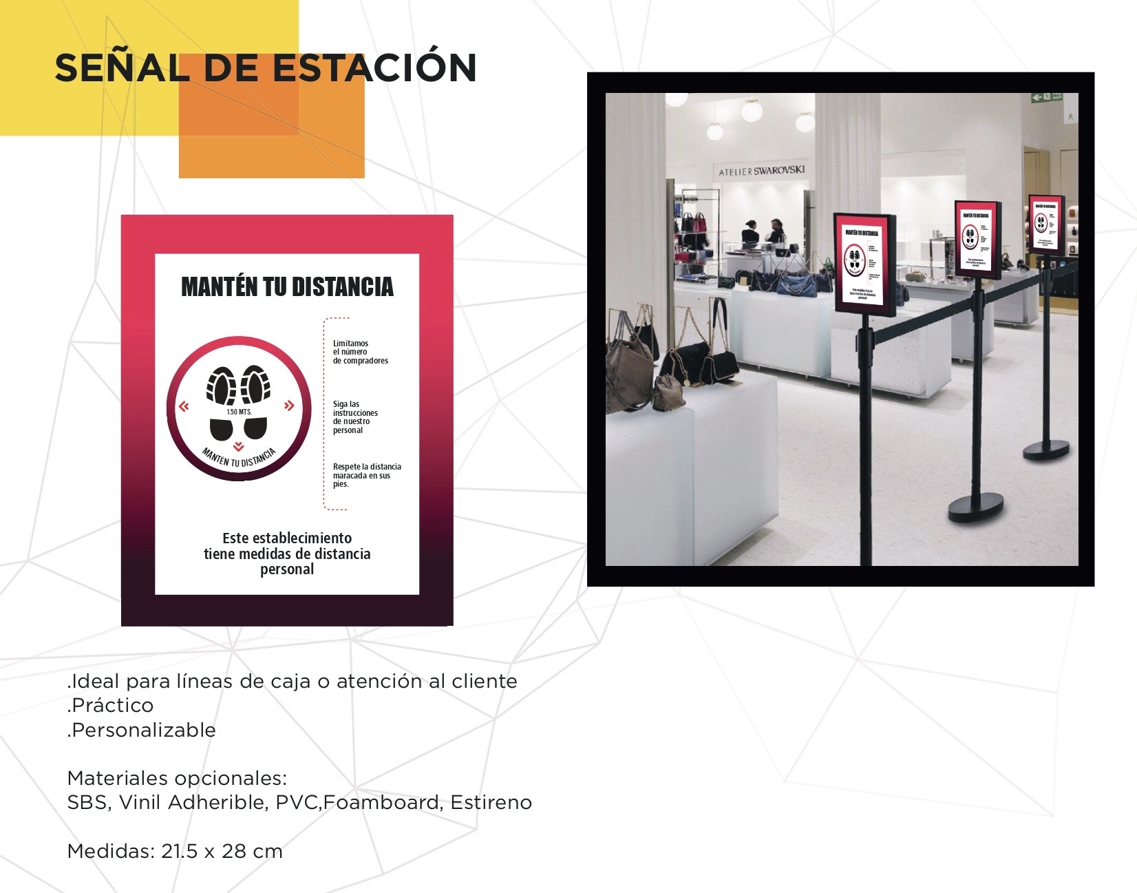 señal de estación sana distancia señal de estación sana distancia