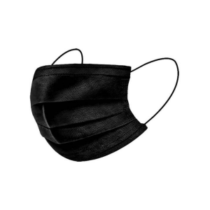 cubrebocas negro tricapa termosellado plisado precio mayoreo