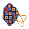 cubrebocas de huichol KN95 naranja